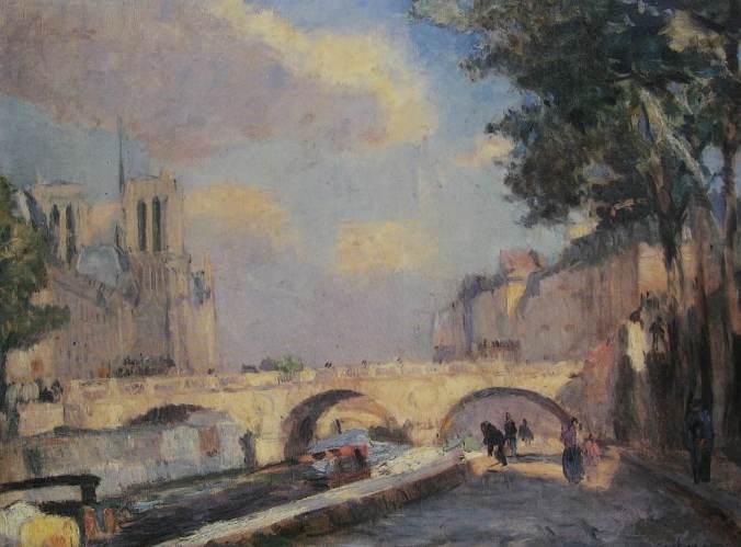 Albert LEBOURG-la seine à Paris-li