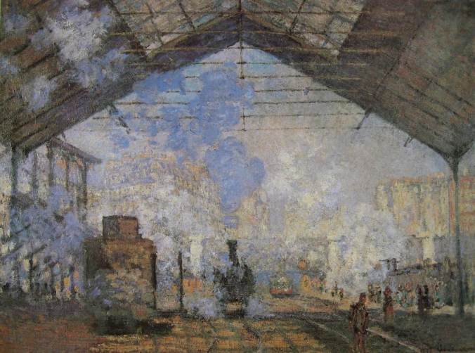 Claude MONET-la gare st lazare-li