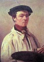 COROT-Autportrait a la palette