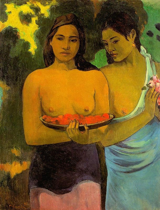 Paul Gauguin-Deux Tahitiennes