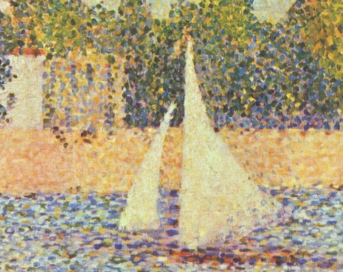 Détail - Georges_Seurat la seine a la grande jatte