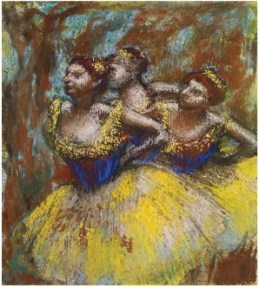 DEGAS-3 danseuses jaunes-light