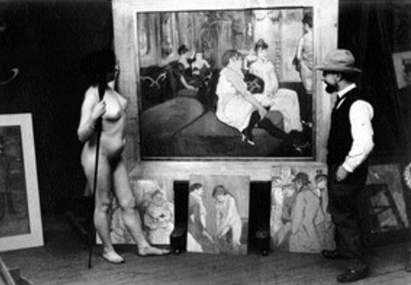 Lautrec devant son tableau - le salon de la rue des MOULINS