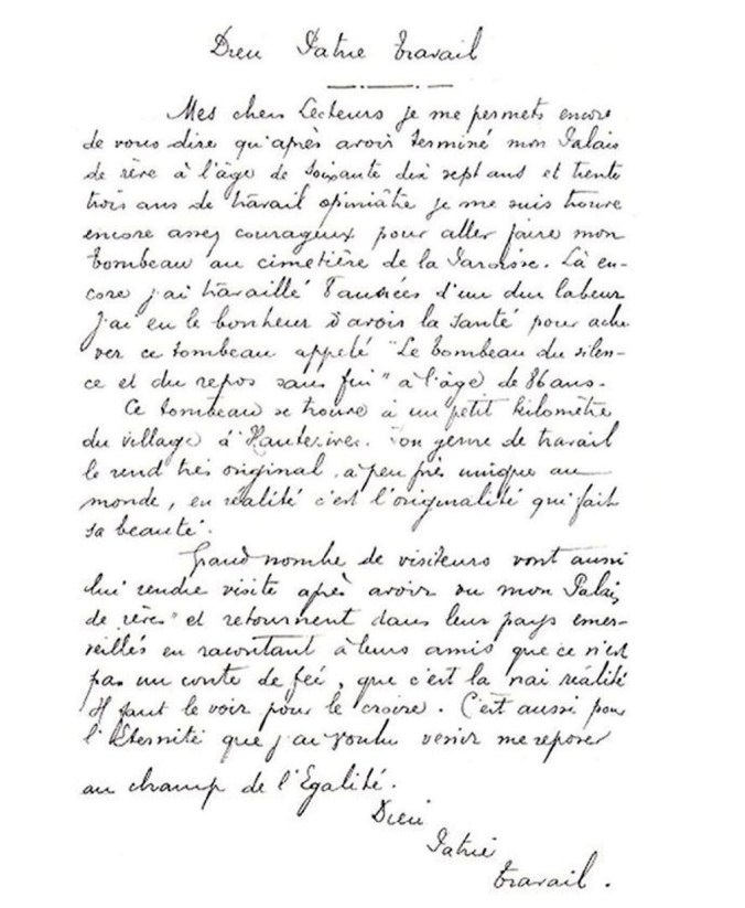 lettre facteur Cheval