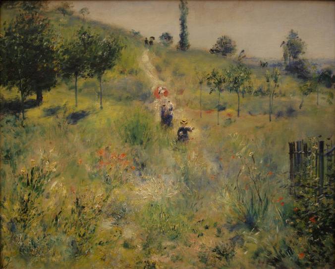 Renoir-Chemin montant dans les hautes herbes 1875
